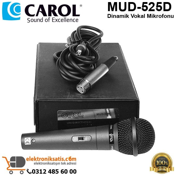 CAROL MUD-525D Dinamik Vokal Mikrofonu