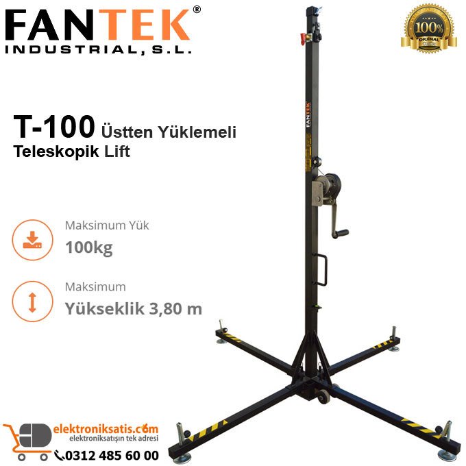 Fantek T-100 Üstten Yüklemeli Teleskopik Lift Kaldırma Sistemi