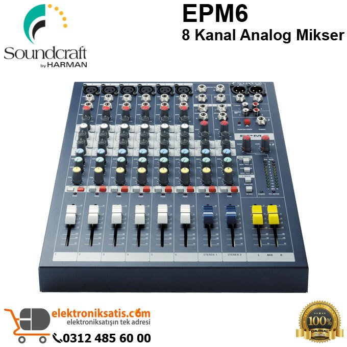 Soundcraft EPM6 8 Kanal Analog Mikser