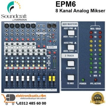 Soundcraft EPM6 8 Kanal Analog Mikser