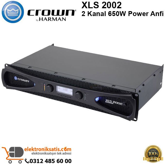 Crown XLS 2002 2 Kanal 650W Power Anfi