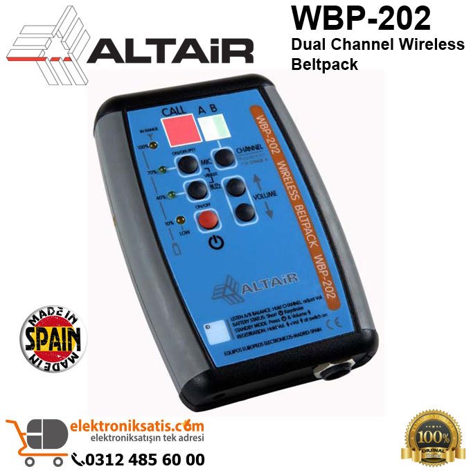 Altair WBP-202 Dual Channel Wireless Beltpack