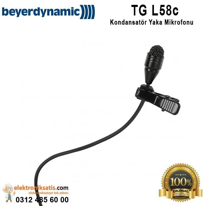 Beyerdynamic TG L58c Kondansatör Yaka Mikrofon Siyah