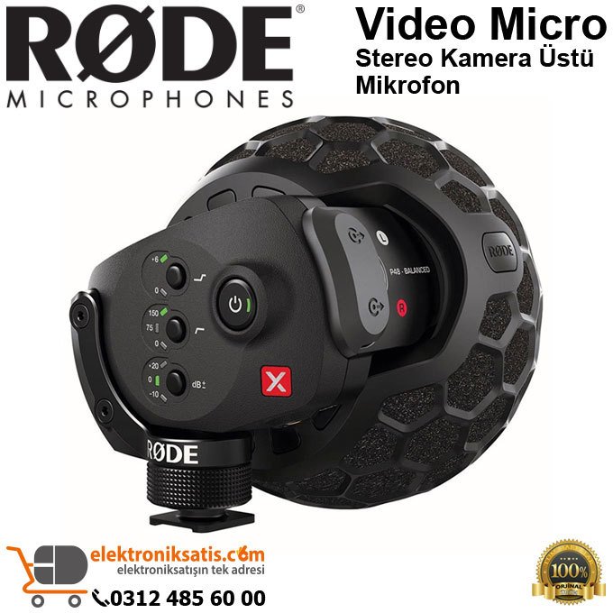 RODE VideoMic X Stereo Kamera Üstü Mikrofon
