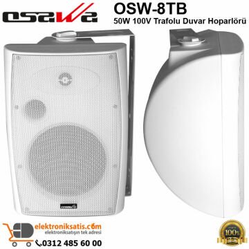 OSAWA OSW-8T Beyaz 100V Trafolu Duvar Hoparlörü