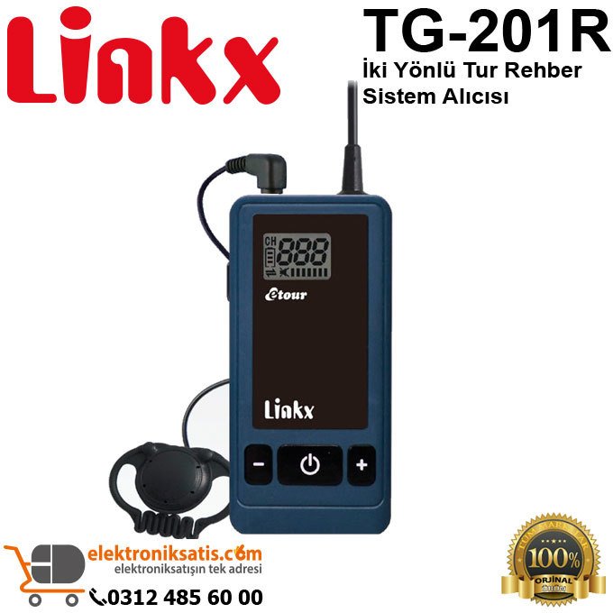 linkx TG-201R İki Yönlü Tur Rehber Sistem Alıcısı