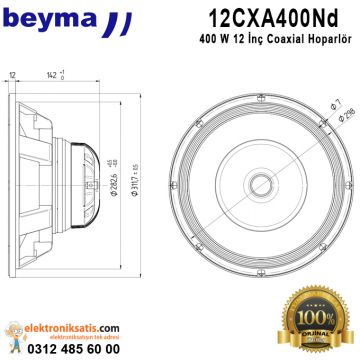 Beyma 12CXA400Nd 400 Watt 12'' (30cm) Coaxial Hoparlör