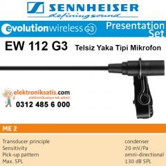 Sennheiser EW 112 G3 Telsiz Yaka Tipi Mikrofon