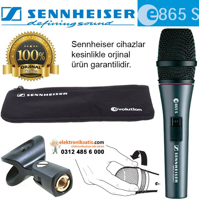 Sennheiser E865S Vokal Mikrofon