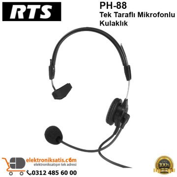 RTS PH-88 Tek Taraflı Mikrofonlu Kulaklık