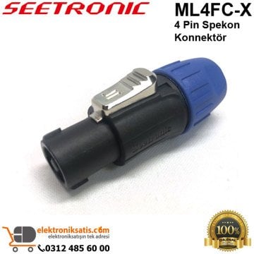Seetronic ML4FC-X 4 Pin Spekon Konnektör