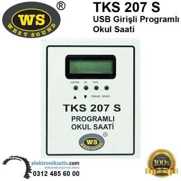 West Sound TKS 207 S USB Girişli Programlı Okul Saati