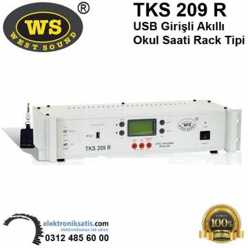 West Sound TKS 209 R USB Girişli Akıllı Okul Saati Rack Tipi