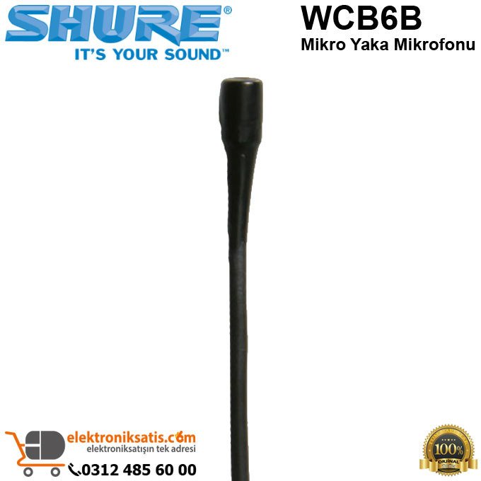 Shure WCB6B Mikro Yaka Mikrofonu