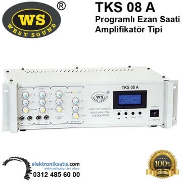 West Sound TKS 08 A Programlı Ezan Saati Amplifikatör Tipi