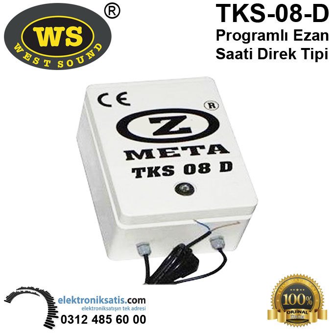 West Sound TKS 08 D Programlı Ezan Saati Direk Tipi