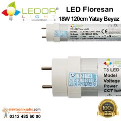 Ledorlight LED Floresan 18W 120 cm Yatay Beyaz