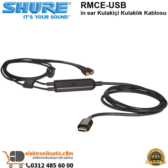 Shure RMCE-USB in ear Kulaklık Kablosu