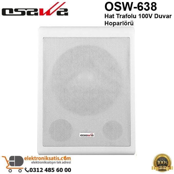 Osawa OSW-638 Hat Trafolu 100V Duvar Hoparlörü