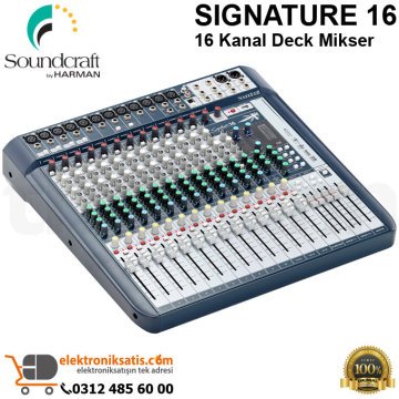 Soundcraft SIGNATURE 16 16 Kanal Deck Mikser