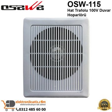 Osawa OSW-115 Hat Trafolu 100V Duvar Hoparlörü