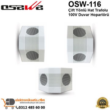 Osawa OSW-116 Çift Yönlü Hat Trafolu 100V Duvar Hoparlörü