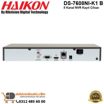 Haikon DS-7608NI-K1 B 8 Kanal NVR Kayıt Cihazı
