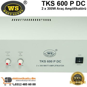 West Sound TKS 600 P DC 2 x 300W Araç Amplifikatörü