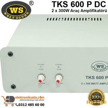 West Sound TKS 600 P DC 2 x 300W Araç Amplifikatörü