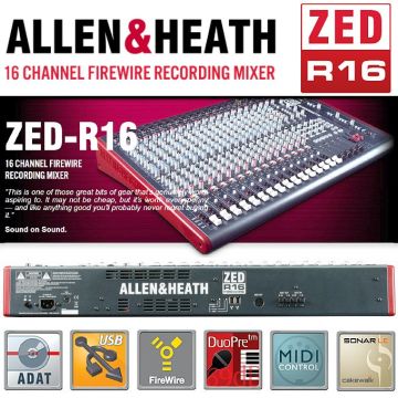 Allen Heath ZED R16 Ses Kayıt Mikseri
