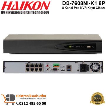 Haikon DS-7608NI-K1 8P 8 Kanal Poe NVR Kayıt Cihazı