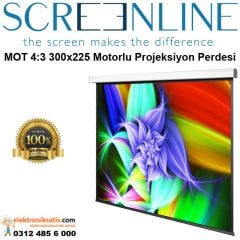 Screenline MOT 4:3 White ice 300x225 Motorlu Projeksiyon Perdesi