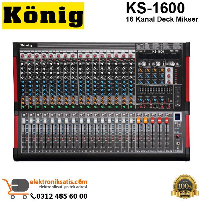 König KS-1600 16 Kanal Deck Mikser