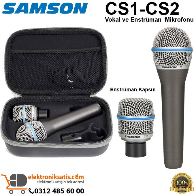 Samson CS1/CS2 Vokal ve Enstrüman Mikrofonu