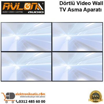 Avlon dörtlü video wall TV asma aparatı