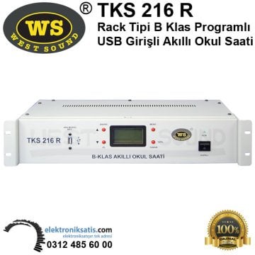 West Sound TKS 216 R Rack Tipi B Klas Programlı USB Girişli Akıllı Okul Saati