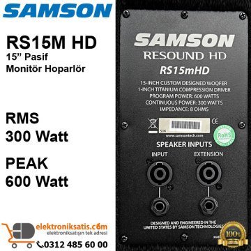 Samson RS15M HD Pasif Monitör Hoparlör