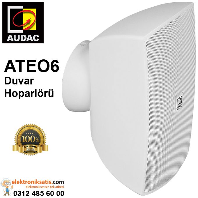 AUDAC ATEO6 60 Watt Duvar Hoparlörü Beyaz