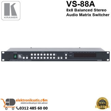 Kramer VS 88A 8x8 Stereo Audio Matrix Switcher