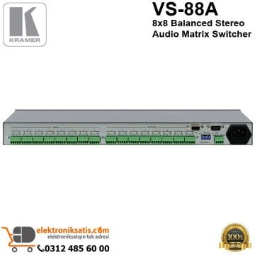 Kramer VS 88A 8x8 Stereo Audio Matrix Switcher