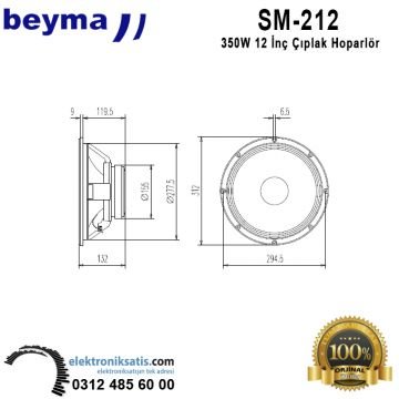 Beyma SM-212 12 inç -30 cm Hoparlör