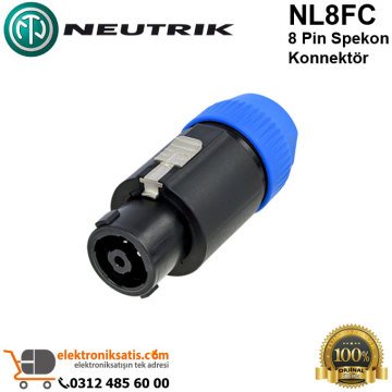 Neutrik NL8FC 8 Pin Spekon Konnektör