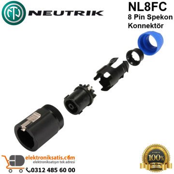 Neutrik NL8FC 8 Pin Spekon Konnektör