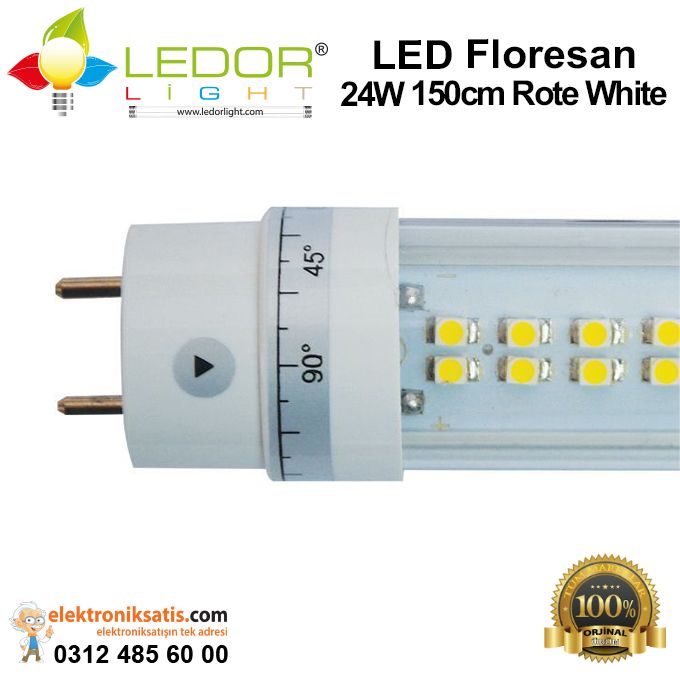 Ledorlight LED Floresan 24W 150 cm Rote White