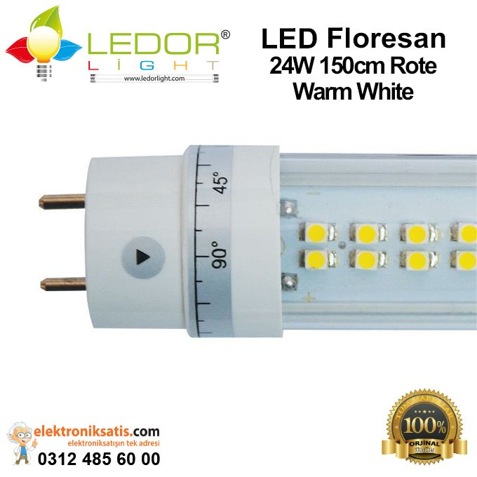 Ledorlight LED Floresan 24W 150 cm Rote Warm White