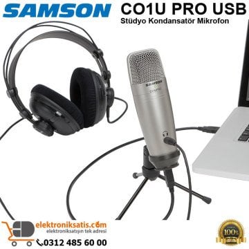 Samson C01U PRO USB Stüdyo Kondansatör Mikrofon