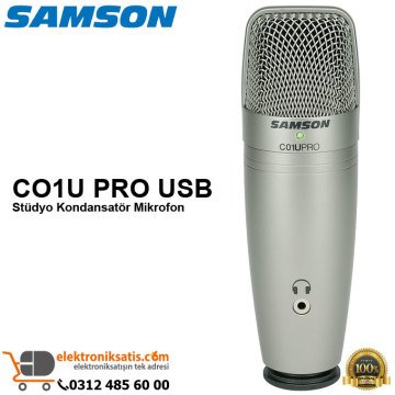 Samson C01U PRO USB Stüdyo Kondansatör Mikrofon
