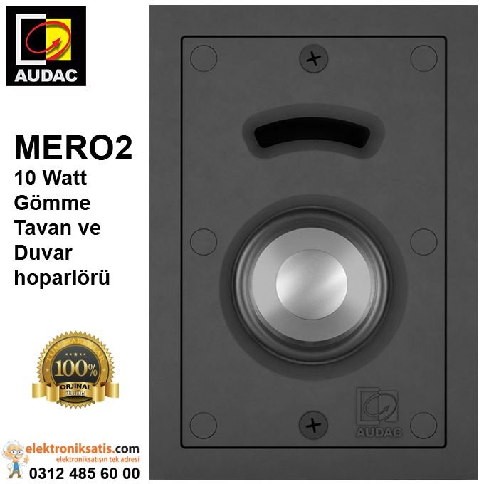 AUDAC MERO2 10 Watt Gömme Tavan ve Duvar hoparlörü