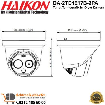 Haikon DA-2TD1217B-3PA Turret Termografik Isı Ölçer Kamera