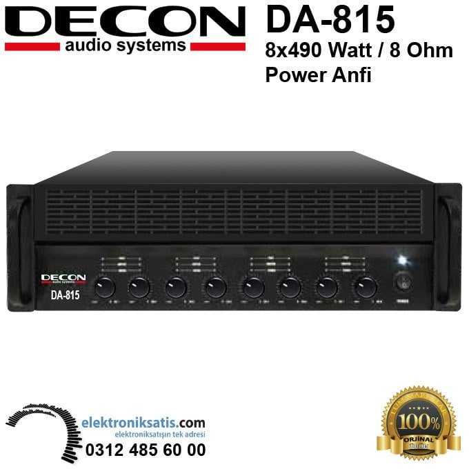 Decon DA-815 8x490 Watt Power Anfi